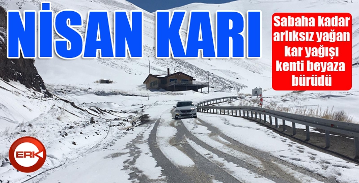 Erzurum'da Nisan karı...