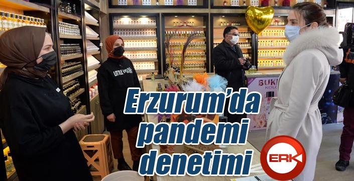 Erzurum’da pandemi denetimi