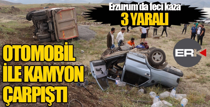 Erzurum’da trafik kazası: 3 yaralı