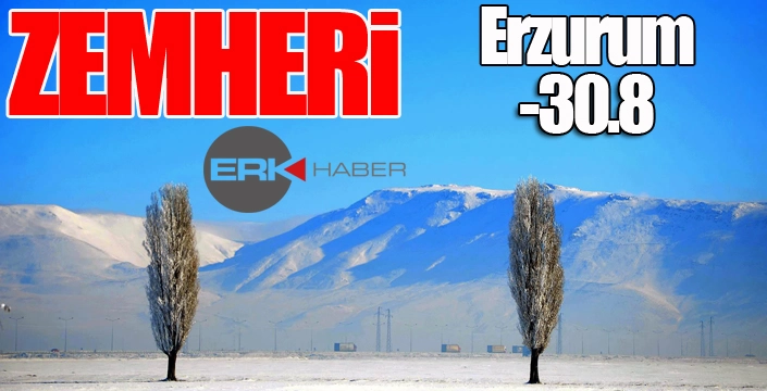 Erzurum’da zemheri soğuklar