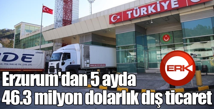 Erzurum'dan 5 ayda 46.3 milyon dolarlık dış ticaret