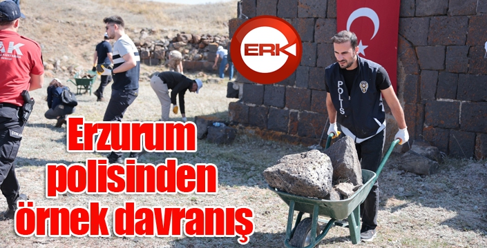 Erzurum polisinden örnek davranış