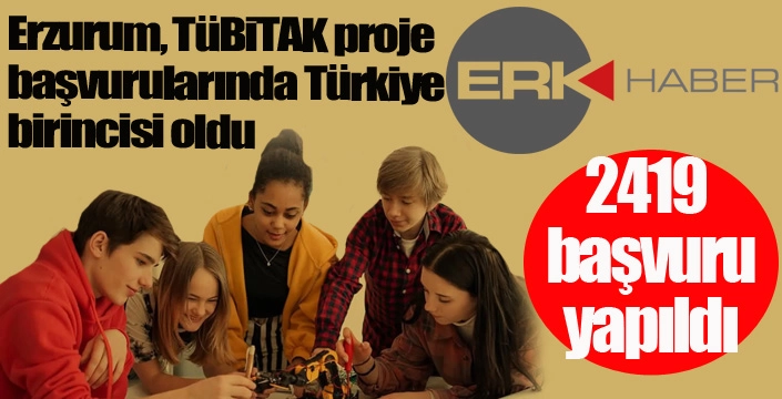 Erzurum, TÜBİTAK proje başvurularında Türkiye birincisi