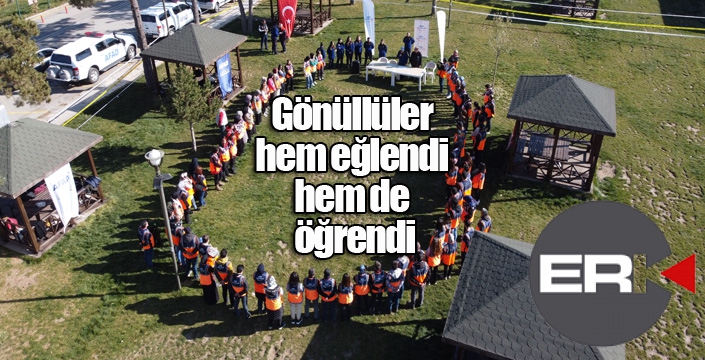 Gönüllüler hem eğlendi hem de öğrendi