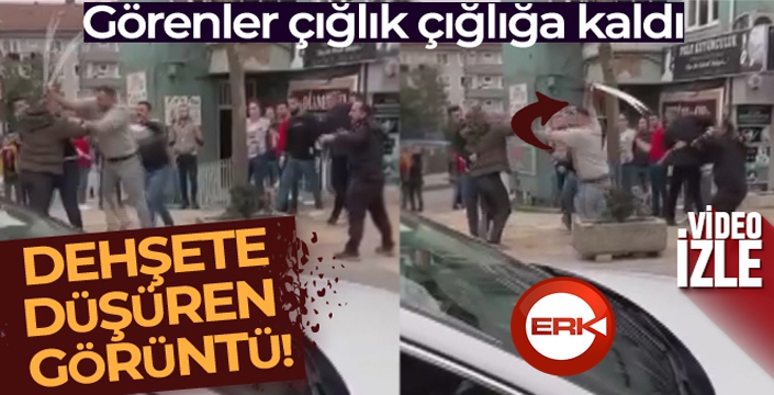 Görenler çığlık çığlığa kaldı, kavganın ortasında zülfikar kılıcıyla saldırmaya kalktı