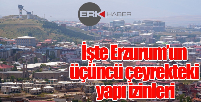 İşte Erzurum’un üçüncü çeyrekteki yapı izinleri