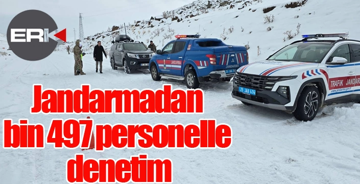 Jandarmadan bin 497 personelle denetim