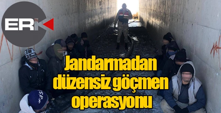 Jandarmadan düzensiz göçmen operasyonu