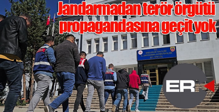 Jandarmadan terör örgütü propagandasına geçit yok