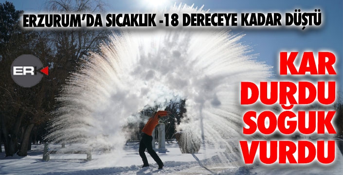 Kar durdu, soğuk vurdu!