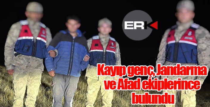 Kayıp genç, Jandarma ve Afad ekiplerince bulundu