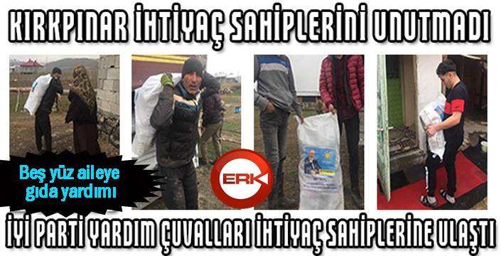 Kırkpınar ihtiyaç sahiplerini unutmadı...