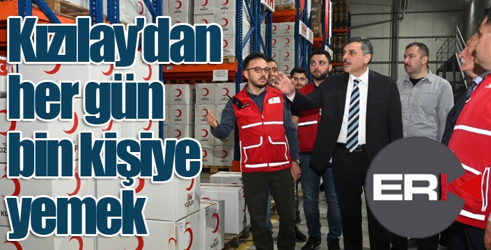 Kızılay’dan her gün bin kişiye yemek