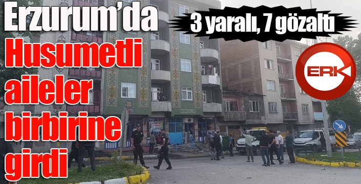 Mahallede husumetli aileler birbirine girdi: 3 yaralı, 7 gözaltı