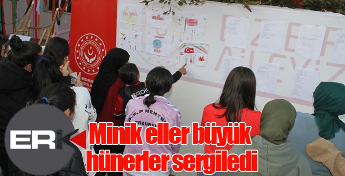 Minik eller büyük hünerler sergiledi