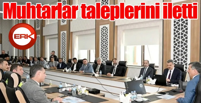 Muhtarlar ile huzur toplantısı