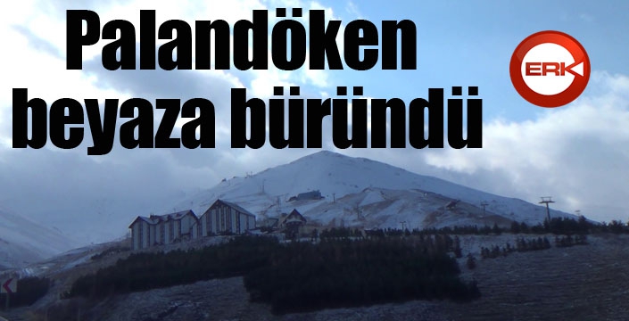 Palandöken beyaza büründü