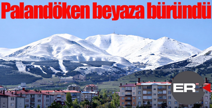  Palandöken beyaza büründü