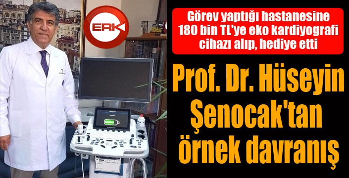 Prof. Dr. Şenocak'tan örnek davranış