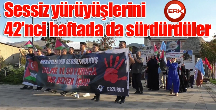 Sağlık çalışanları Gazze’ye yönelik saldırıları protesto etti