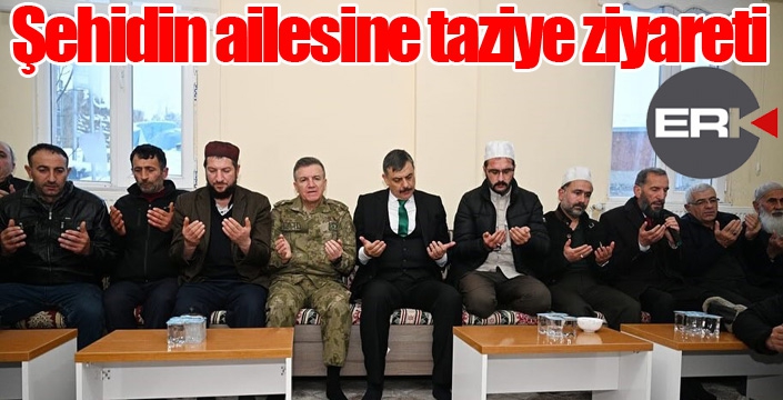 Şehidin ailesine taziye ziyareti