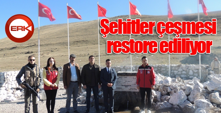 Şehitler çeşmesi restore ediliyor