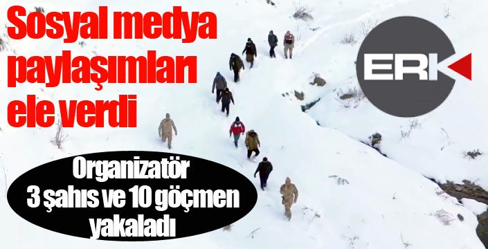 Sosyal medya paylaşımından yola çıkan ekipler kaçak göçmenleri yakaladı