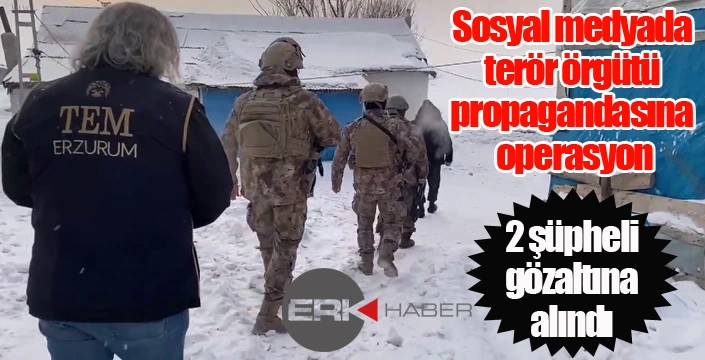 Sosyal medyada terör örgütü propagandasına operasyon