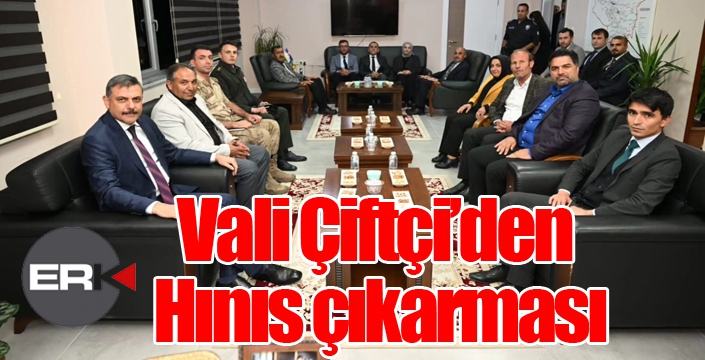 Vali Çiftçi’den Hınıs çıkarması