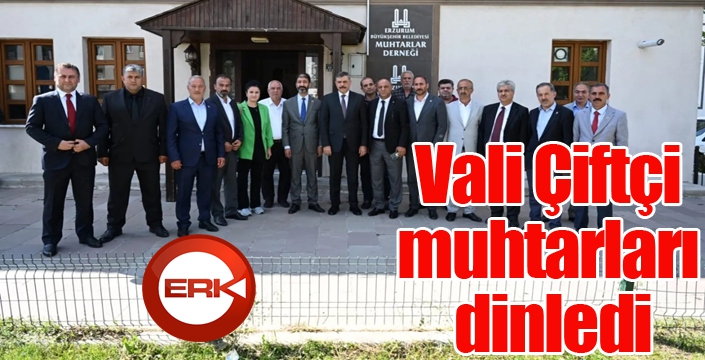 Vali Çiftçi muhtarları dinledi