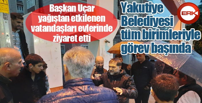 Yakutiye Belediyesi tüm birimleriyle görev başında...