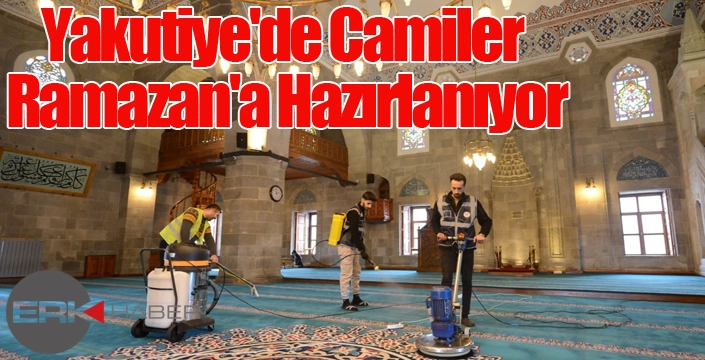 Yakutiye'de Camiler Ramazan'a Hazırlanıyor